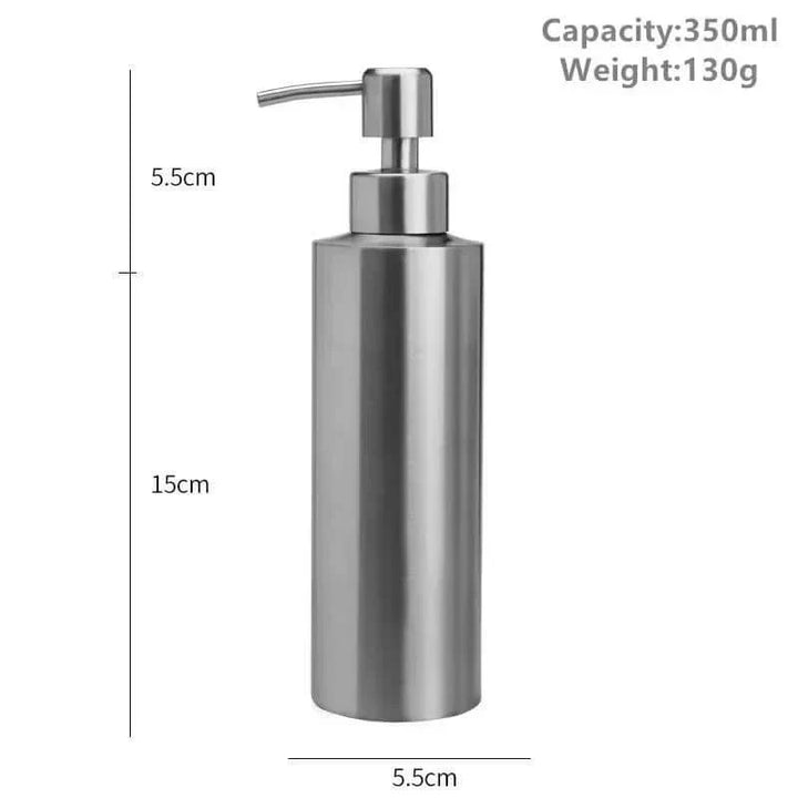Kalsten | Elegant Stainless Steel Hand Pump Soap Dispenser 250ml/350ml/550ml
