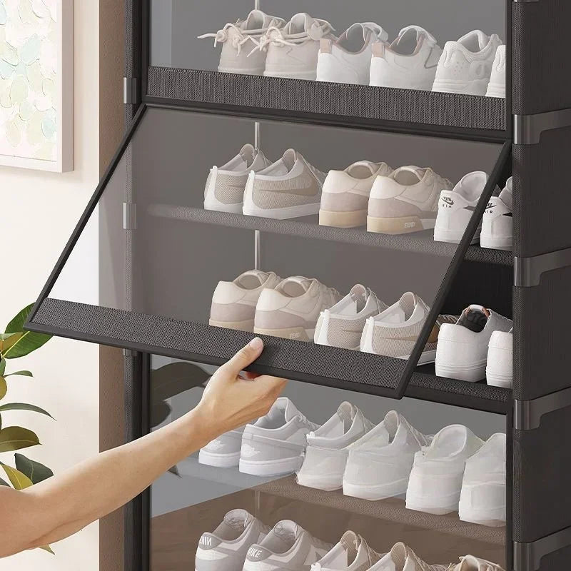 Skanto | TransRack – Transparent Multi-Layer Shoe Storage Cabinet