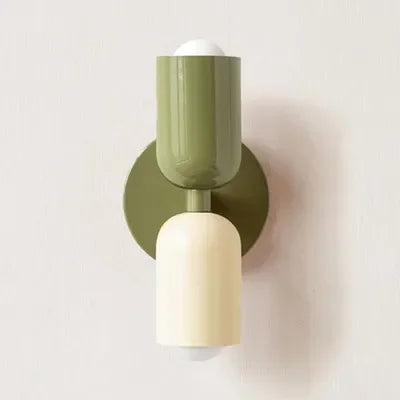 Kalsten | Nordic LED Wall Lamp Modern Minimalist Cream Double Head Lights For Living Room Bedroom Besides Study Indoor Decoration Fixture