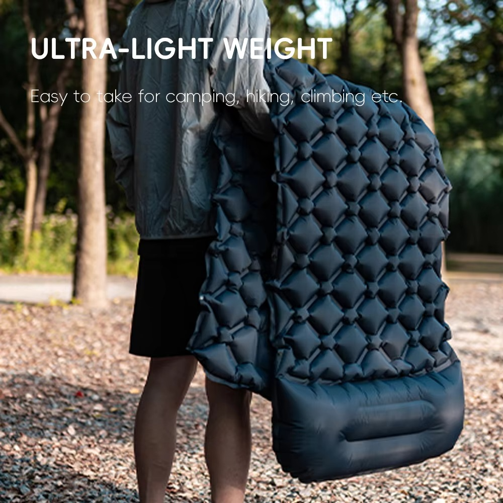 Kalsten | Inflatable Camping Sleeping Pad with Built-in Pillow Self-Inflating Air Cushion for Hiking and Outdoor Travel