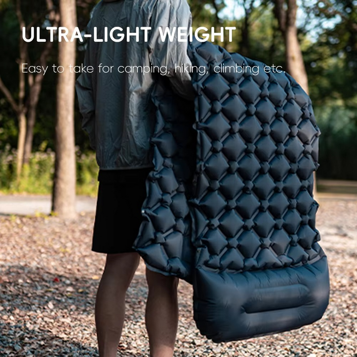 Kalsten | Inflatable Camping Sleeping Pad with Built-in Pillow Self-Inflating Air Cushion for Hiking and Outdoor Travel
