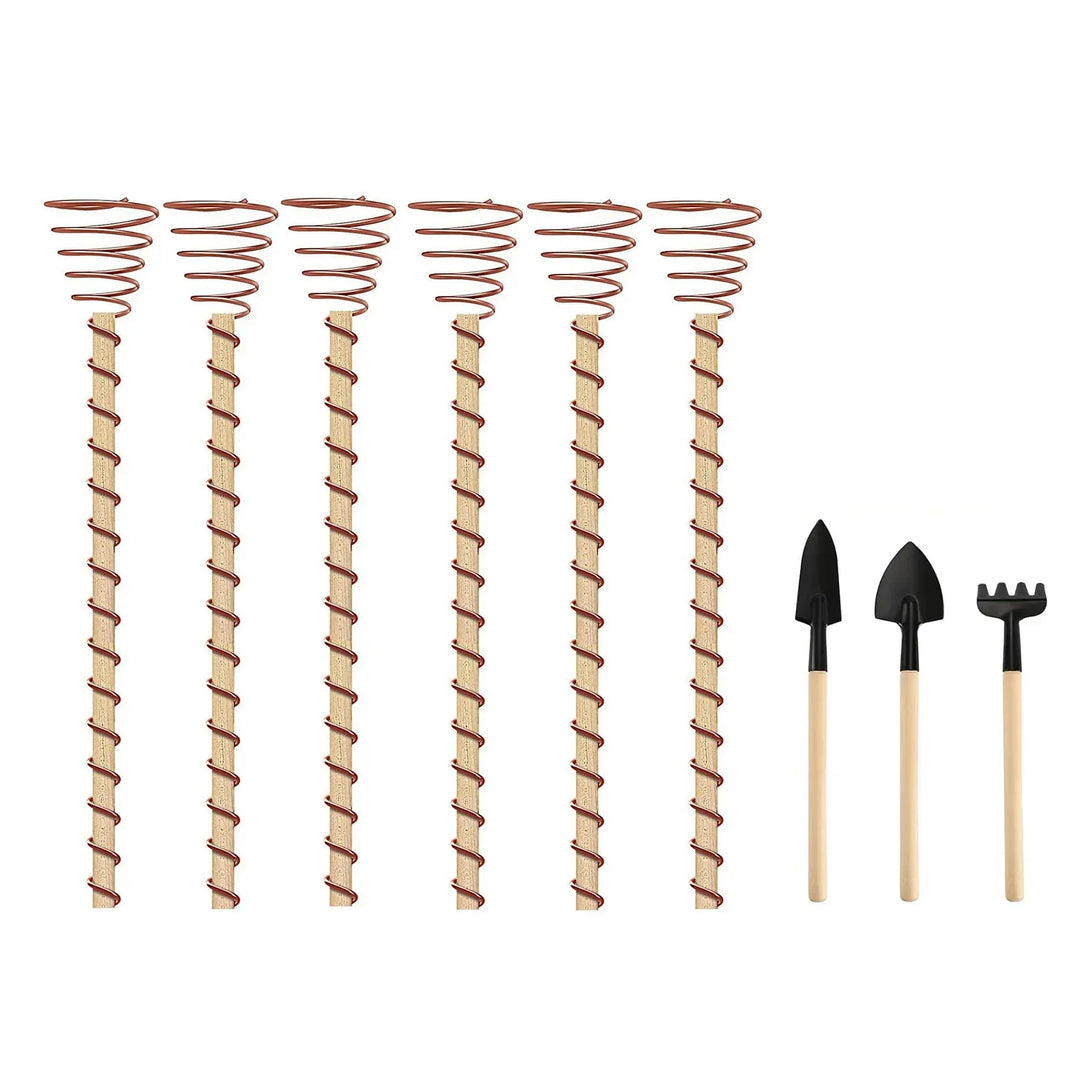 Kalsten | VerdoraFlux Electroculture Plant Antennas | Copper Growth Rods for Garden & Potted Plants | Promoting Plant Growth Without Fertilizer
