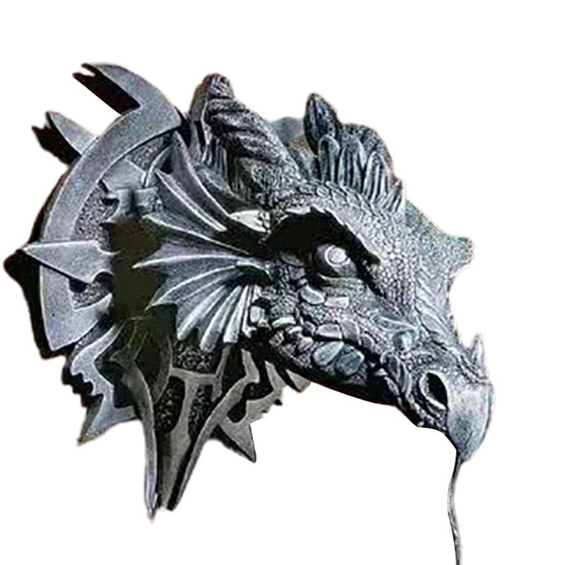 BowLift | LED Lantern with Dragon Head made of Resin for Unique Halloween Decoration