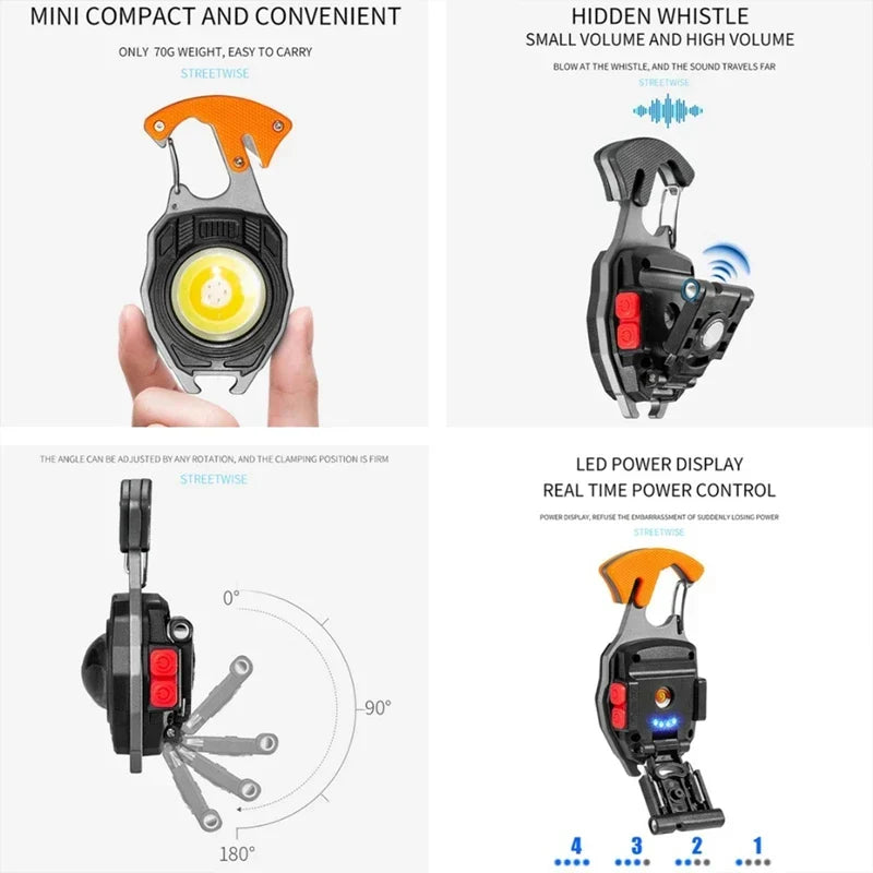 Ultimate COB Multifunction Rechargeable Built-in Ligther Work Light | Kalsten