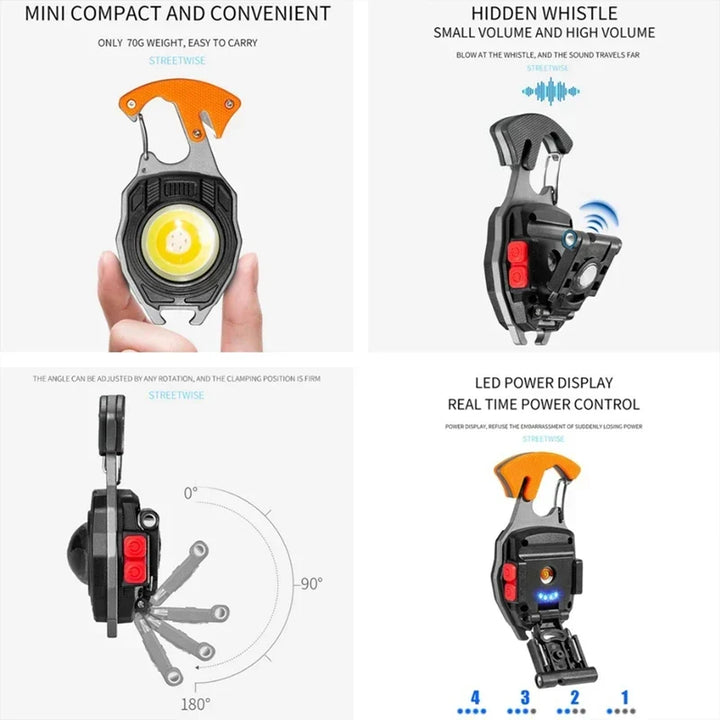Ultimate COB Multifunction Rechargeable Built-in Ligther Work Light | Kalsten