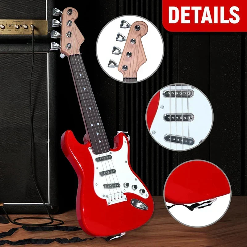 Kalsten | 4-String E-Guitar Toy for Children - Portable Musical Instrument, Perfect Gift for Young Musicians