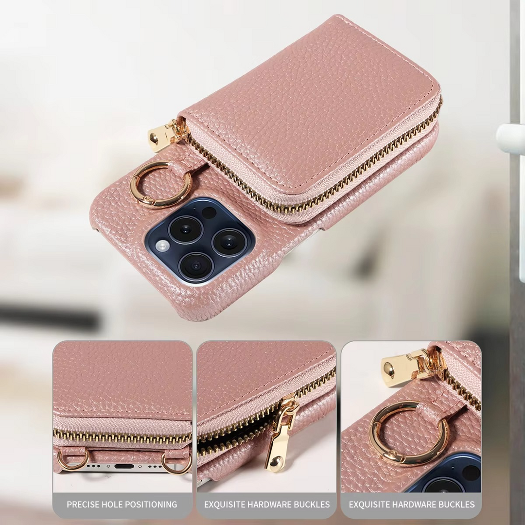 Kalsten | Premium Leather Multi-Function iPhone Case with Anti-Degaussing Protection