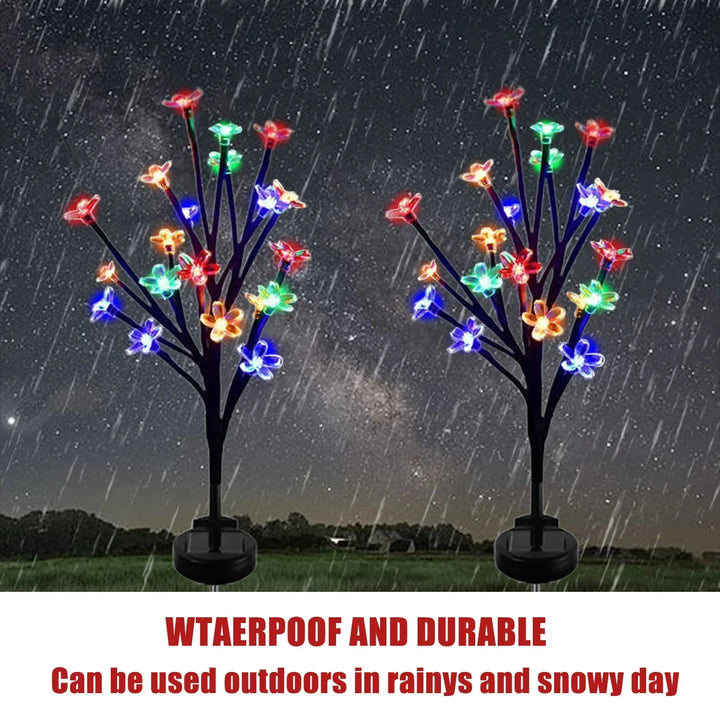 Sakura Tree Solar Flower Pathway Outdoor Lights | Kalsten