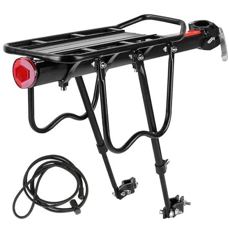 Kalsten | Quick-Release Aluminum Bike Rear Rack with Reflective Plate