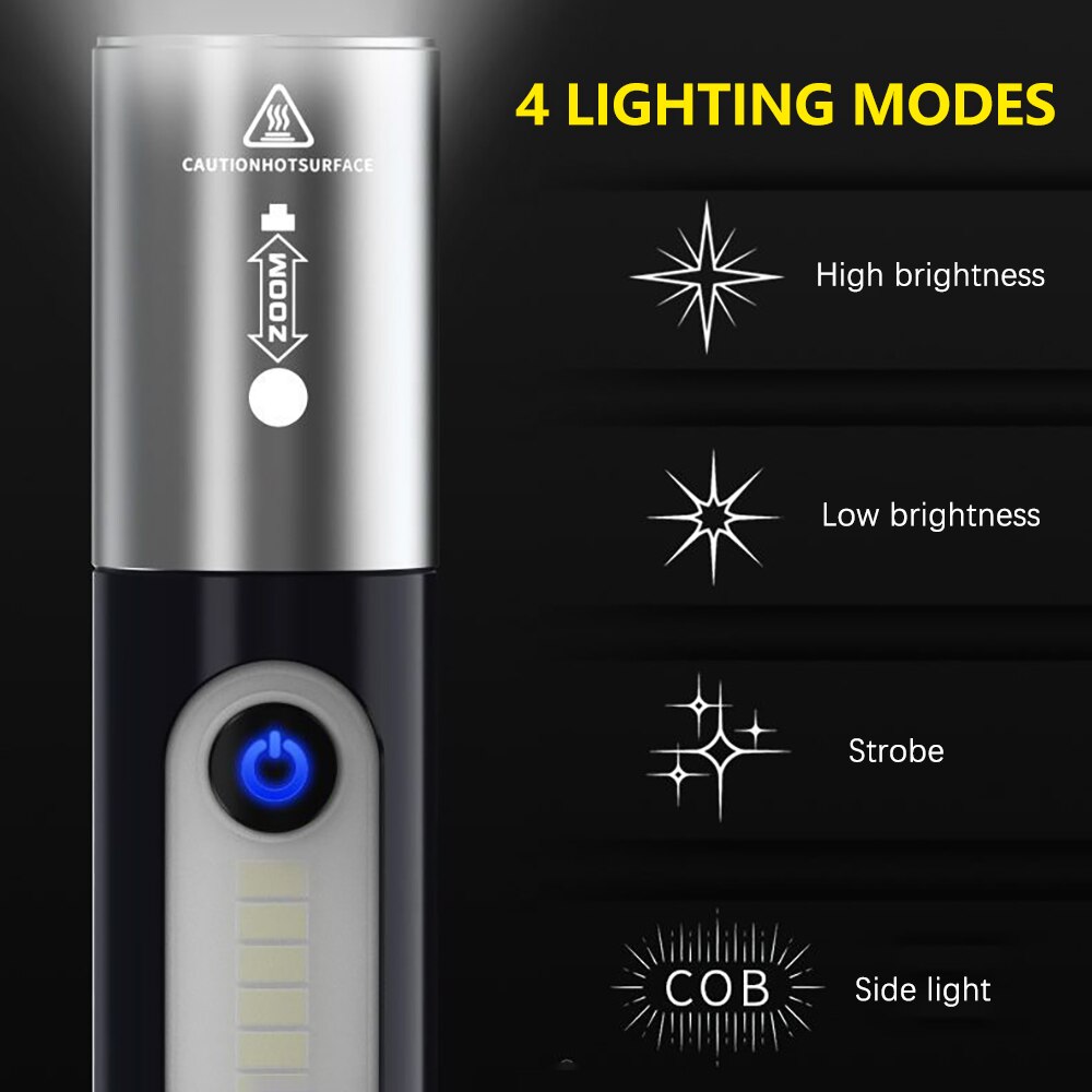 Zoom Ultra-Bright Pocket Led Outdoor Flashlight | Kalsten