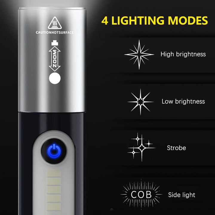 Zoom Ultra-Bright Pocket Led Outdoor Flashlight | Kalsten