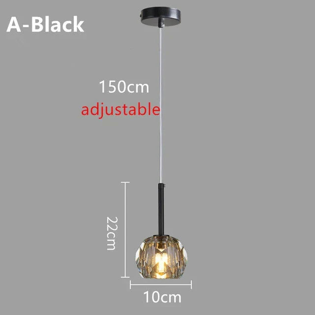 LED Nordic Modern Small Chandelier G9 AC90-260V Bedroom Bedside Chandelier Dining Room Living Room Bar Creative Crystal Light | Kalsten