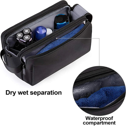 Skanto | Gentrax Toiletry Bag Men | Water-Resistant & Large | Durable Travel Organizer with Wet Compartment | Dopp Kit for Shaving & Grooming