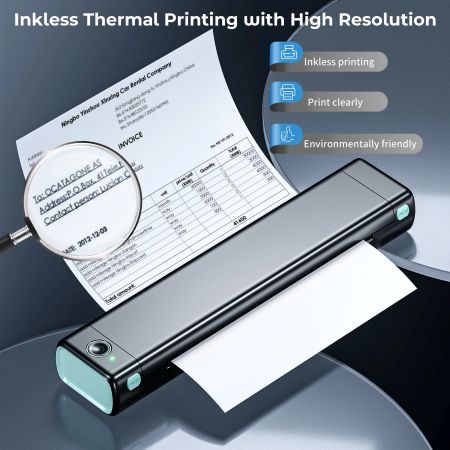 Skanto | Ultimate Wireless A4 Thermal Printer - Compatible with Android, iOS & Laptops