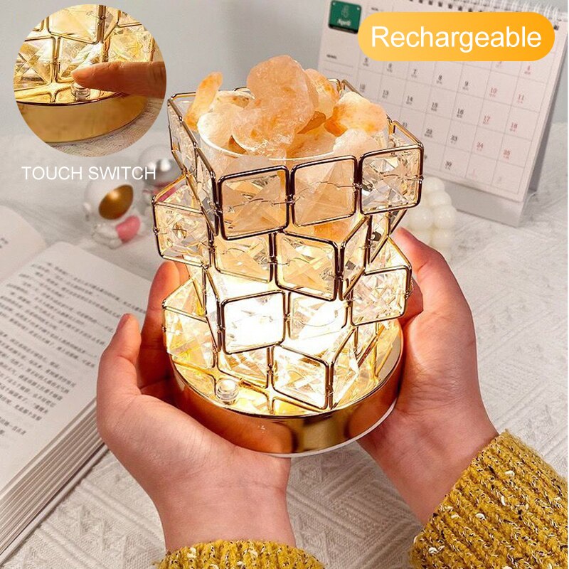 Crystal Room Mood Ambient Geo Shimmer Cube Light | Kalsten