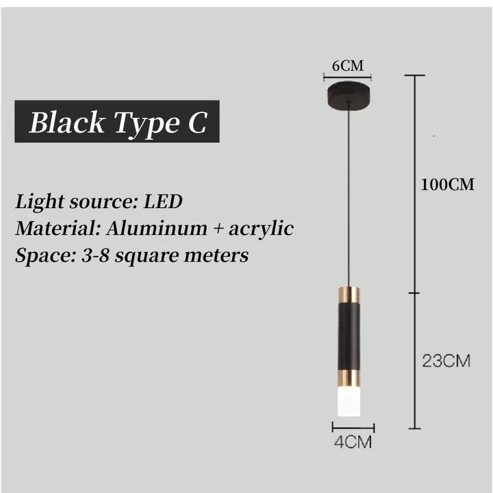 LED Pendant Light with Dual Light Sources – Up and Down Shine Fixture for Kitchen, Dining Room, and Bar Counter | Kalsten