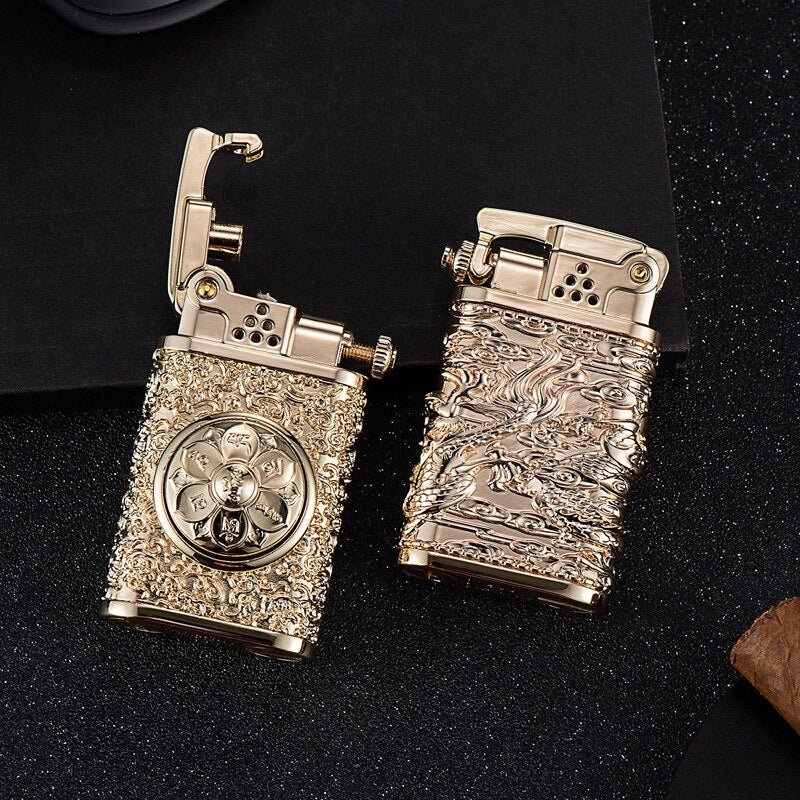Dragon Wings Brass Kerosene Lighter | Kalsten