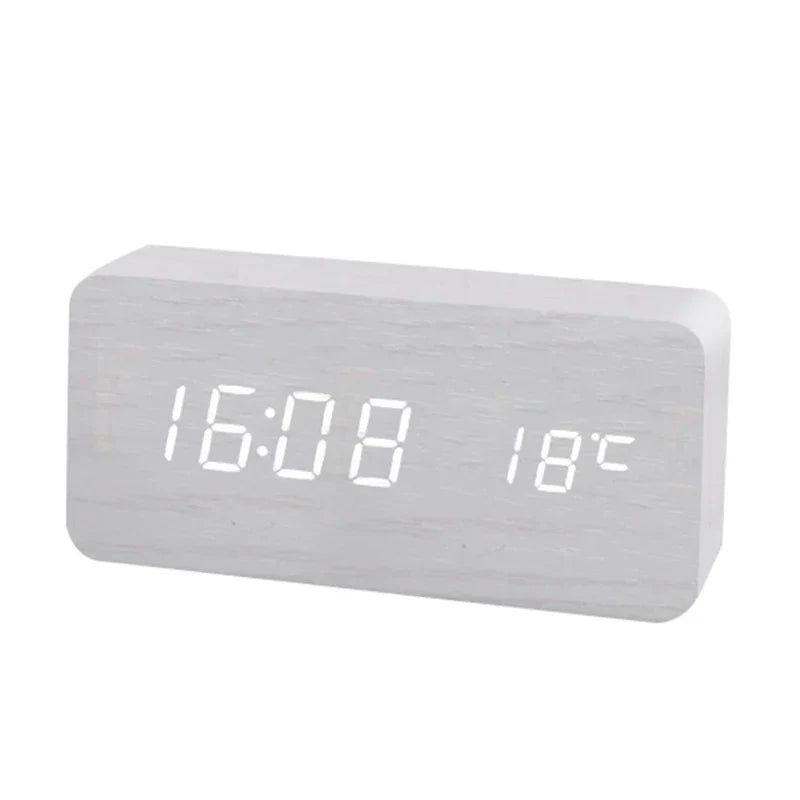 LED Digital Alarm Clock with Temperature