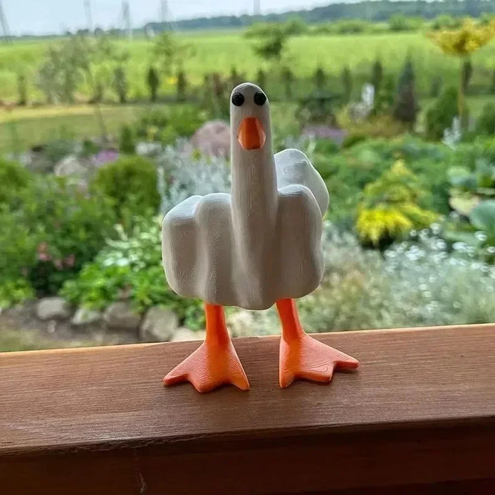 Middle Finger Resin Duck Decor | Kalsten