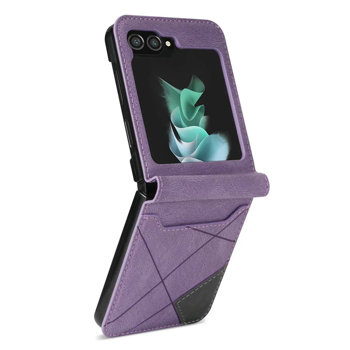 Leather Wallet Case for Galaxy Z Flip