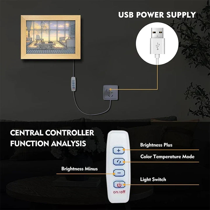 Luminous Decorative Dimmable Artsy Led Light Painting | Kalsten