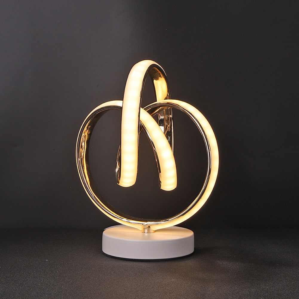 SpiralGlow – Sleek LED Table Lamp with Cozy Warm Light | Kalsten