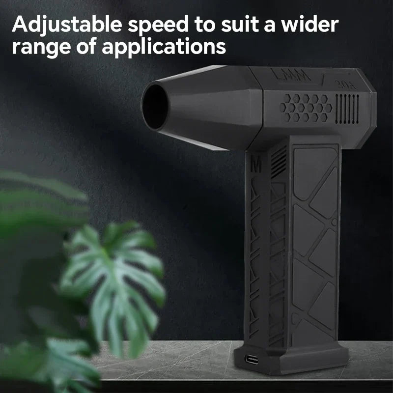 High-Speed Turbofan | Violent Fan with High Air Volume | Brushless Charging Handheld Outdoor Car Fan | Kalsten