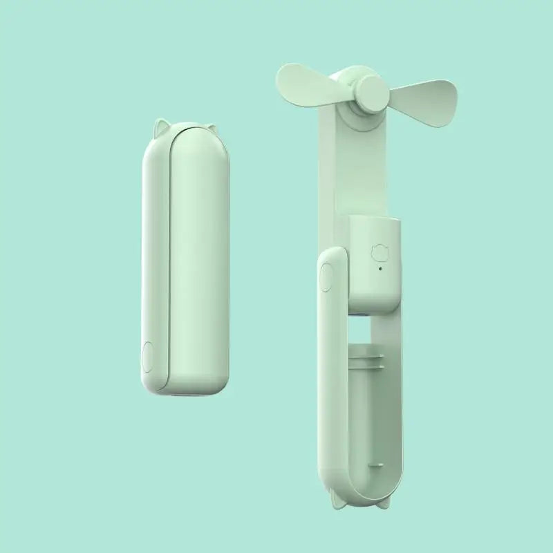 New Handheld Portable Mini Fan - Creative, Three-Speed Adjustable, Solid Color, USB Rechargeable Small Fan | Kalsten