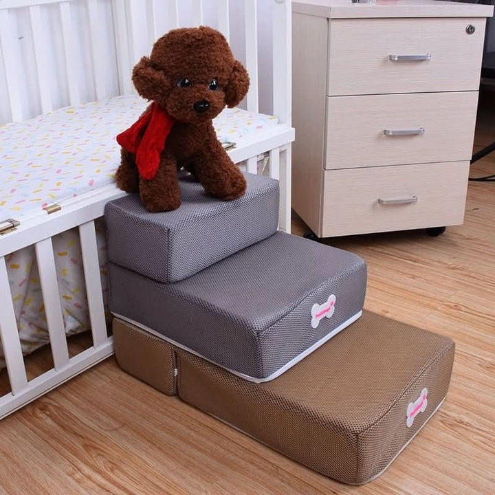 Kalsten | DOGSTEP PRO – Luxury Dog Stair for Joint-Friendly Climbing onto Sofa & Bed