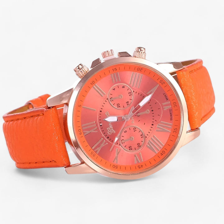 Kalsten | Camille Womens Waterproof Leather Strap Watch 42mm