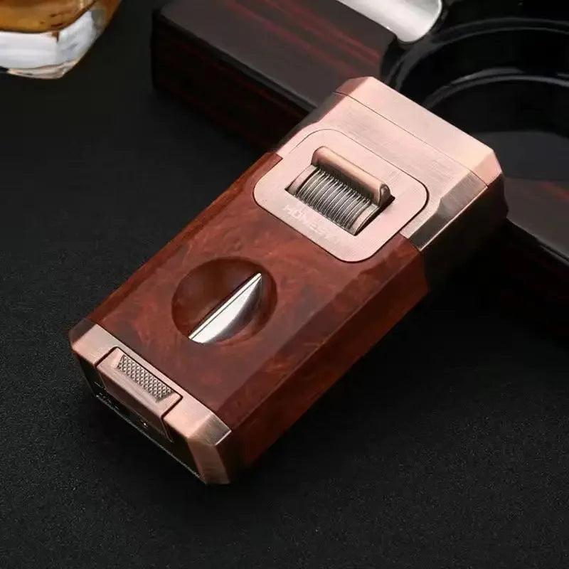 Metal Double Jet Flame Wind Proof Butane Lighter | Kalsten