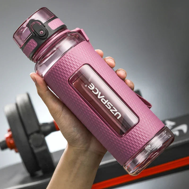 Kalsten | UZSPACE Sport Water Bottles, BPA-free, portable, impact-resistant, leak-proof, large capacity, fitness water kettle, Tritan plastic drinking bottle