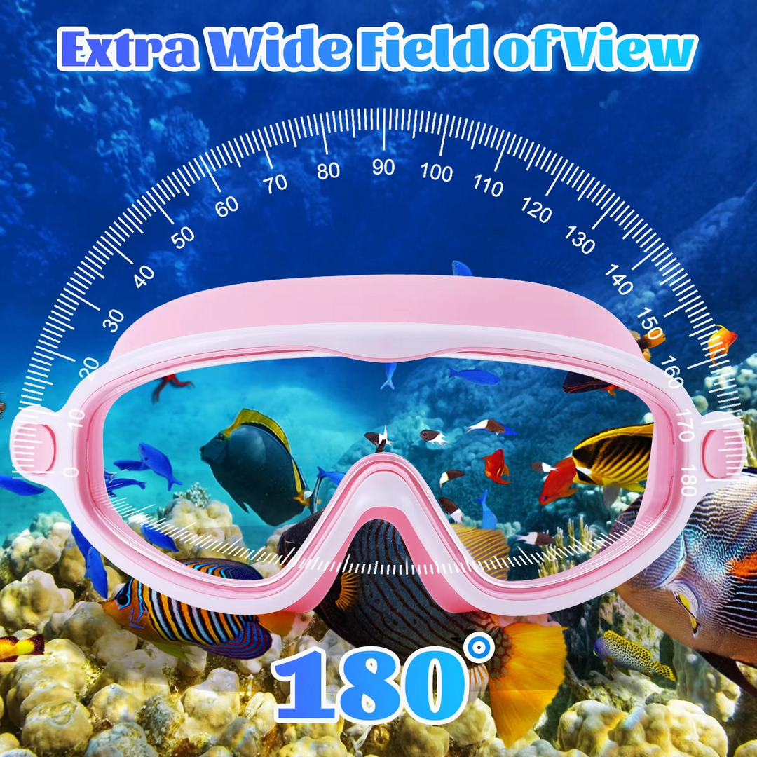Kalsten | 2-Pack HD Swimming Goggles with Earplugs, Wide-View Waterproof Dive Mask