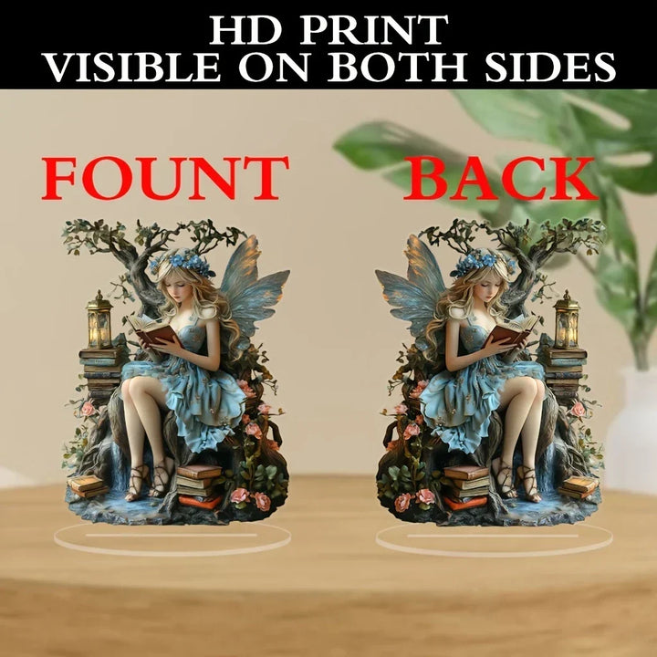 Kalsten | Celestia Acrylic Table Decoration Angel | Fairy Tale Stand | 18 cm | Gift & Photo Prop