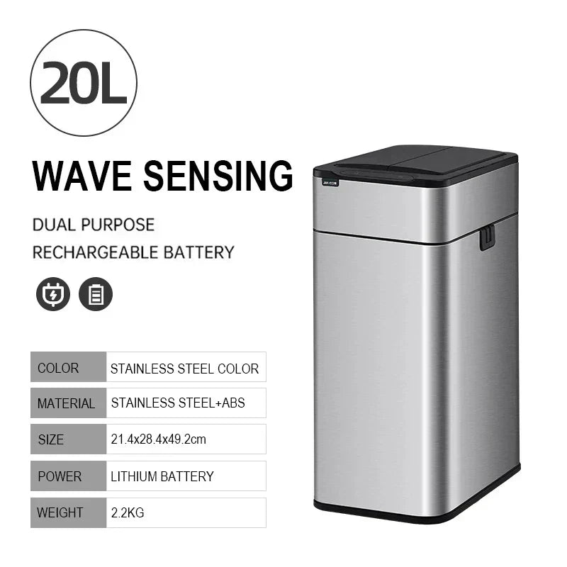 Kalsten | Smart Stainless Steel Automatic Sensor Trash Bin