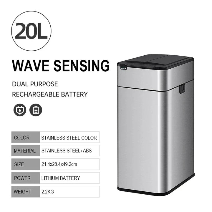 Kalsten | Smart Stainless Steel Automatic Sensor Trash Bin