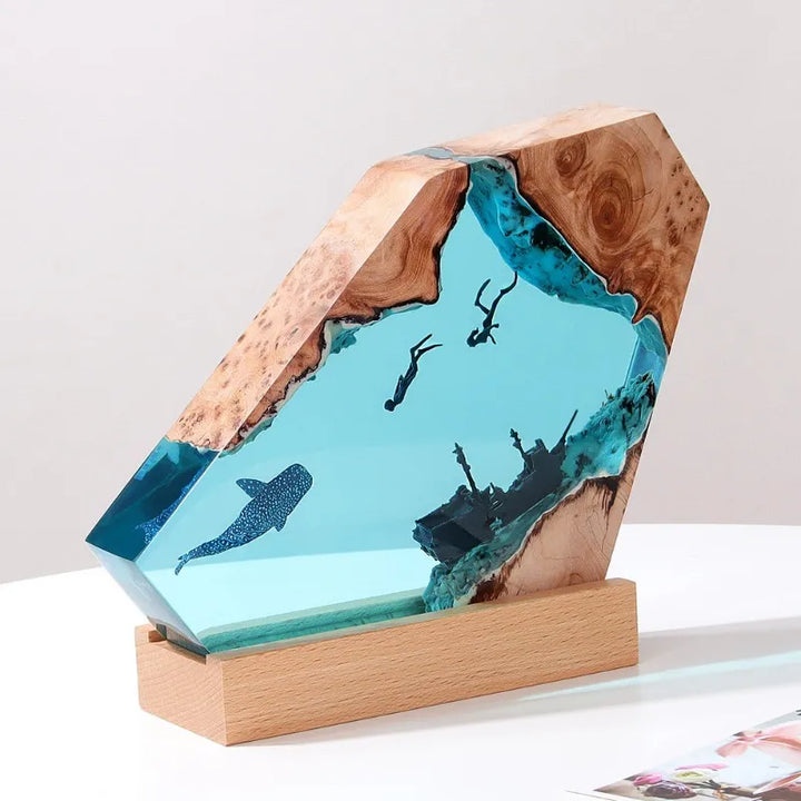 Deep Ocean Resin Decorative Night Lamp | Kalsten