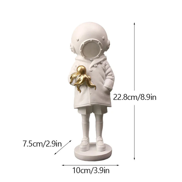Kalsten | Artify Banksy sculpture collection | Flower thrower & balloon girl | Pop art figures | Modern office & home decoration