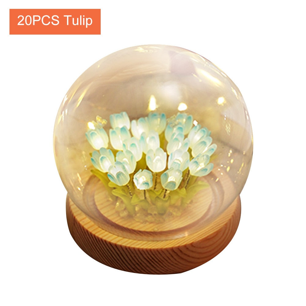 Shiny Tulip Handmade Night Lamp | Kalsten