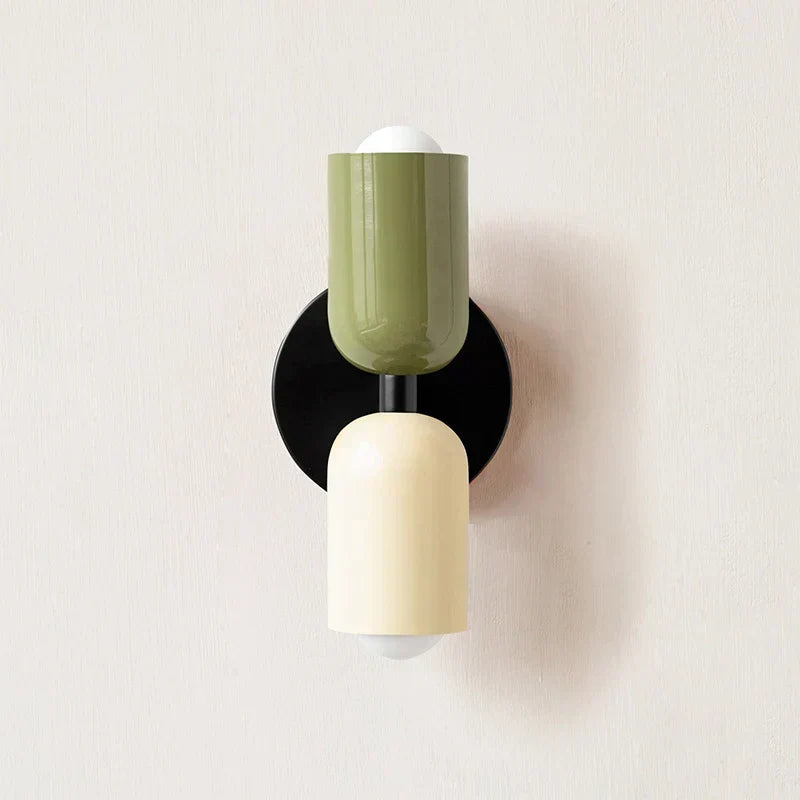 Double Head Wall Lamp Black Base | Kalsten