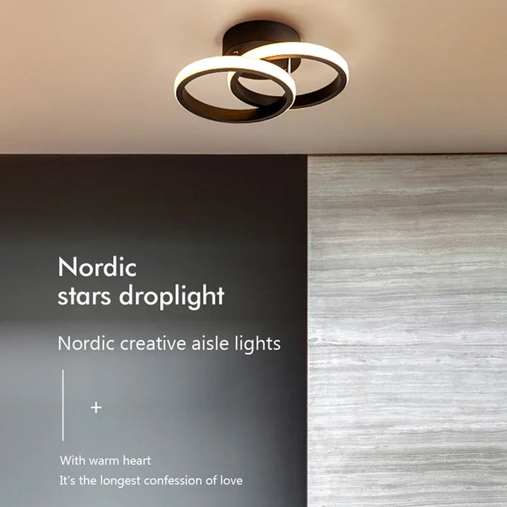 Modern LED Ceiling Light – Dimmable Indoor Lighting Fixture for Corridor, Stairs, Foyer, Balcony, and Bedroom | Kalsten