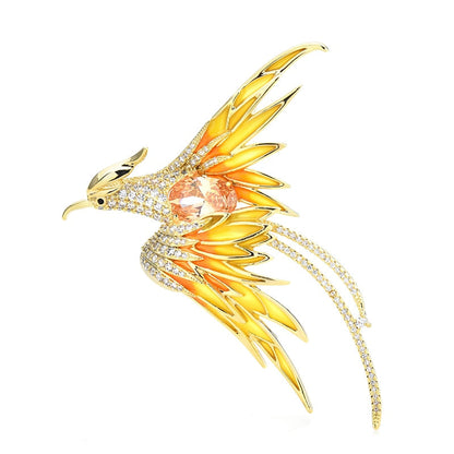 BowLift | Colorful Flying Phoenix Brooches