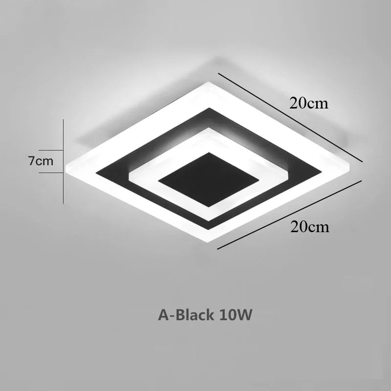 Modern LED Ceiling Light - Stylish Illumination for Corridor, Bathroom, Living Room | Kalsten