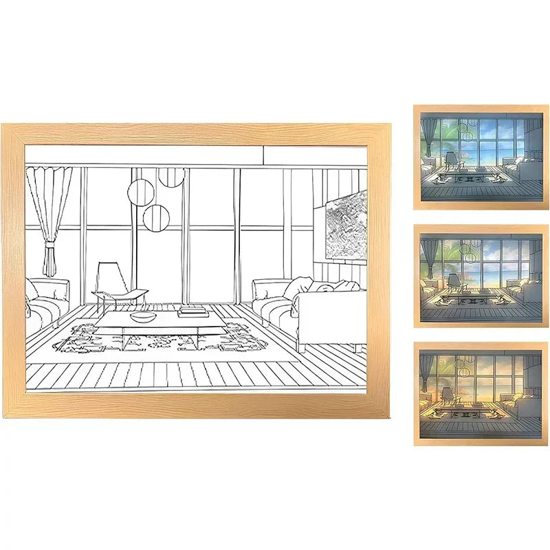 Luminous Decorative Dimmable Artsy Led Light Painting | Kalsten