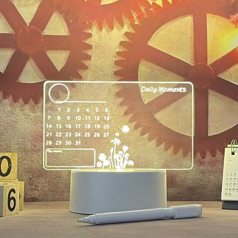 Creative Note Board Led Table Lamp | Kalsten