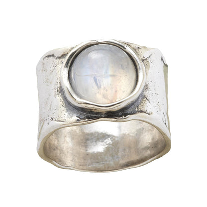 Captivating Silver Moonstone Ring - Luna