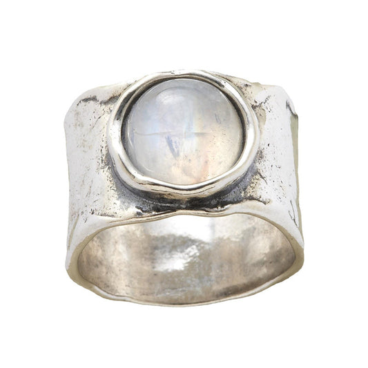 Enchanting Silver Moonstone Ring - Luna Skanto
