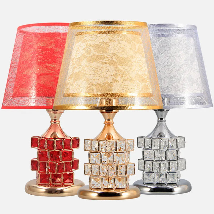 Modern Crystal Table Lamp – European Style Luxury Lamp for Wedding Gift Ideas, Sweet Bedrooms, and Home Decor | Kalsten