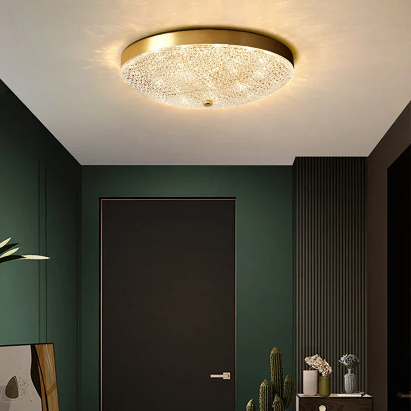 Modern Gold LED Hanging Ceiling Chandelier Lights - Elegant Indoor Lighting Fixtures for Living Spaces | Kalsten