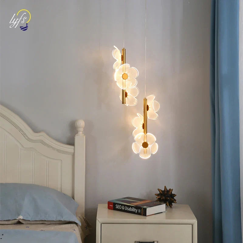 Lustre LED Pendant Light Fixture - Nordic Hanging Lamps for Ceiling - Bedside Bedroom Home Children's Room Decoration Pendant Lamp | Kalsten
